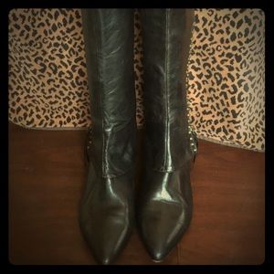 Boutique 9 black leather knee-high women’s boots
